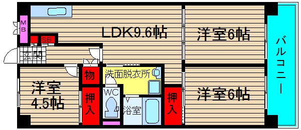 サンコーポラス南港の間取り写真