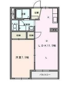 ランドマーク市原の間取り写真