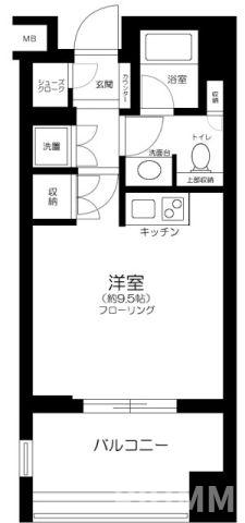 都営浅草線 馬込駅 徒歩4分 11階建 築19年の間取り写真