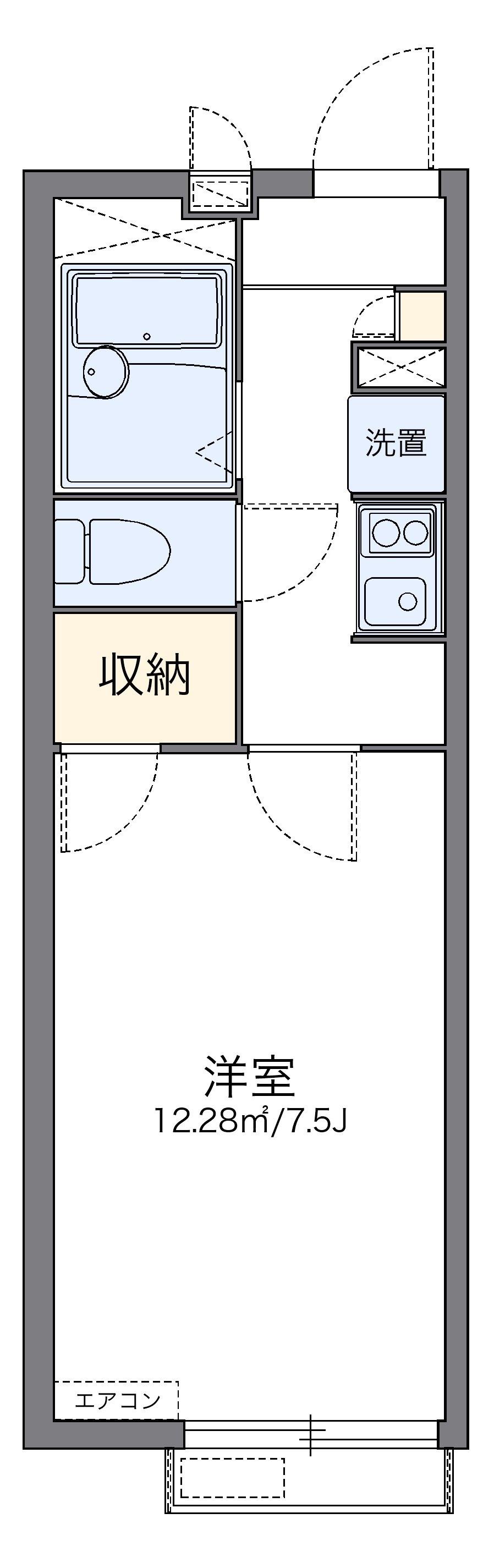 レオパレス下関中央の間取り写真