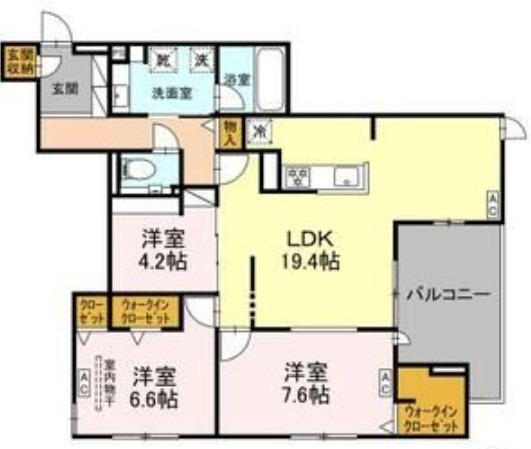 セレスティア栄生の間取り写真