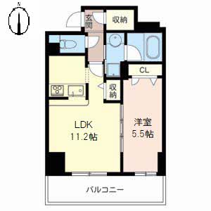 サニープレイス新梅田の間取り写真