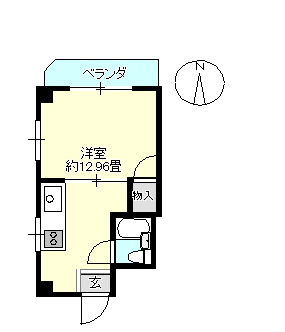 ヤブナカマンションの間取り写真