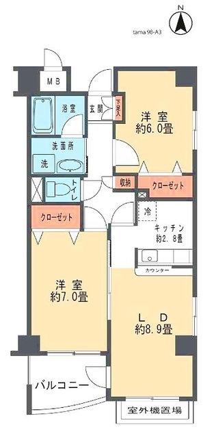 ピーチ多摩の間取り写真