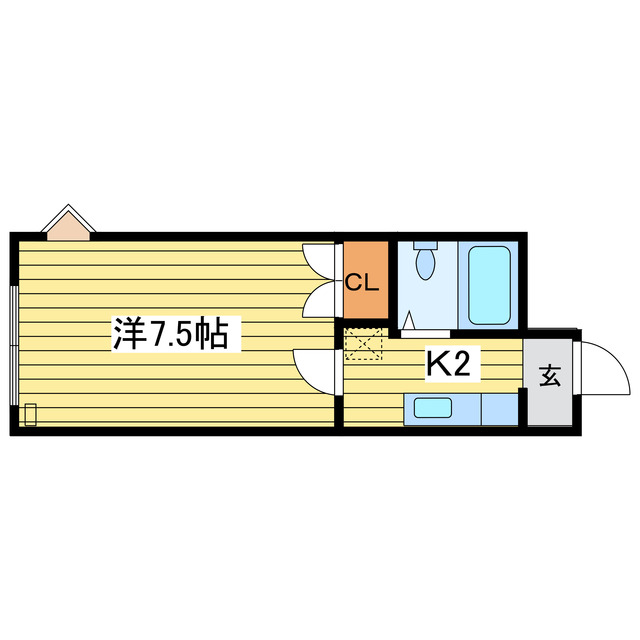 グラムール南平岸の間取り写真