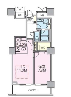 東京メトロ日比谷線 南千住駅 徒歩5分 39階建 築19年の間取り写真