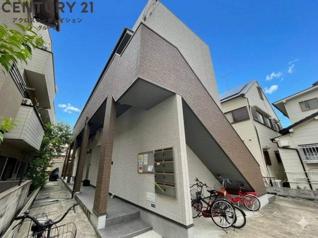 建物外観　モニター付きインターホンで安心です♪