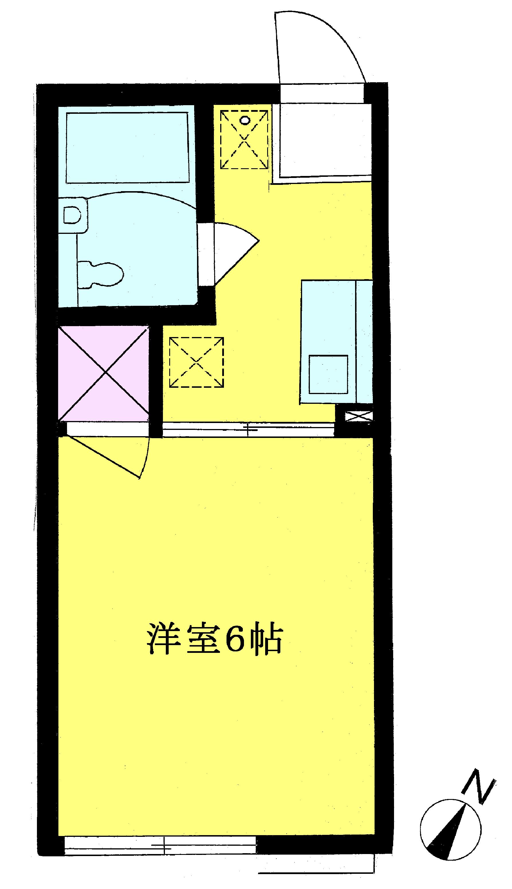 八王子市大塚のアパートの間取り