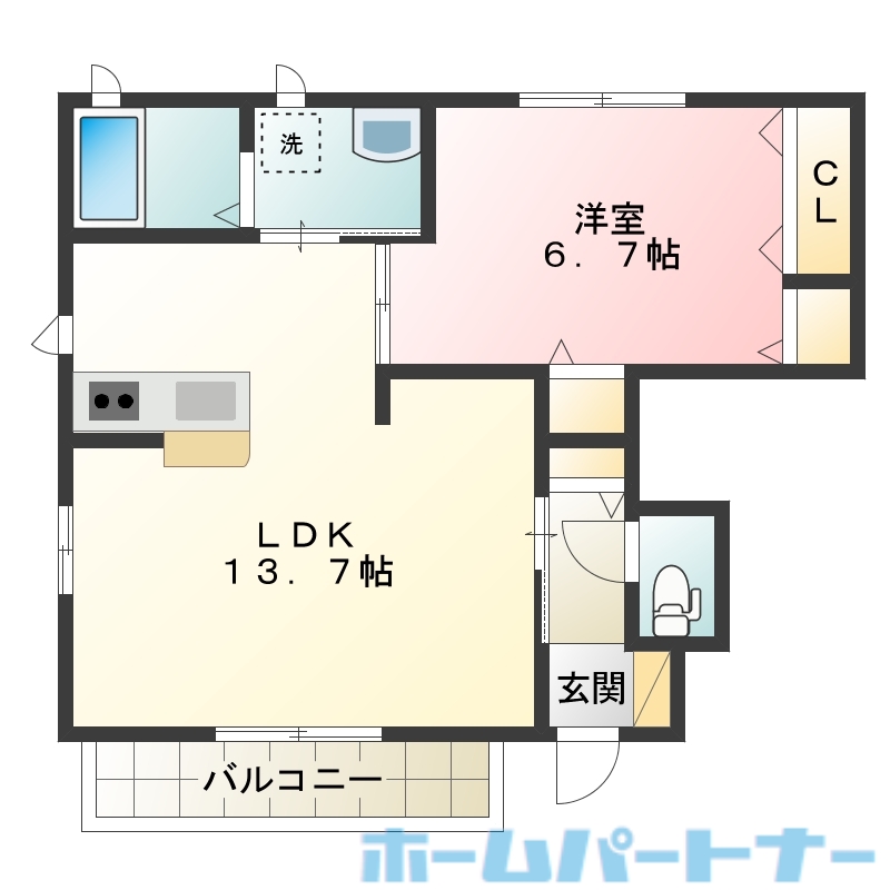 ファミール　A棟の間取り