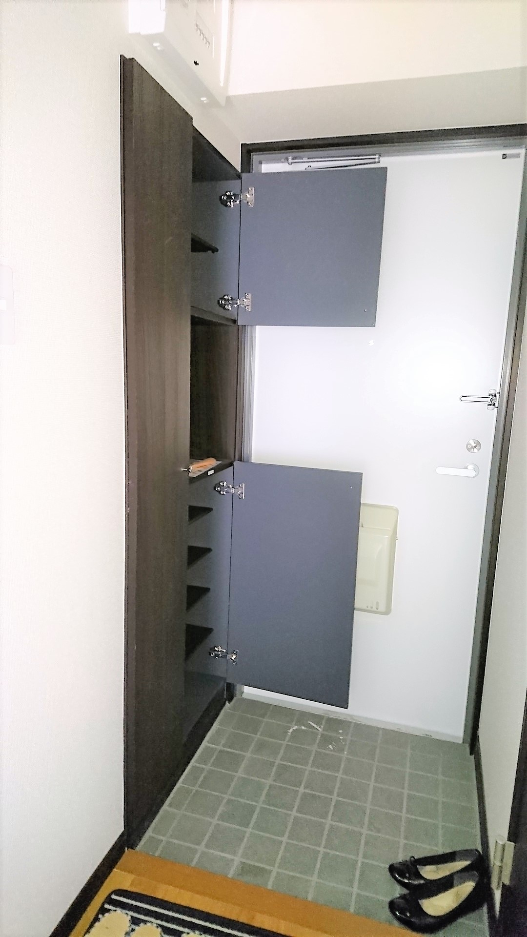 玄関　シューズボックス付き玄関です！