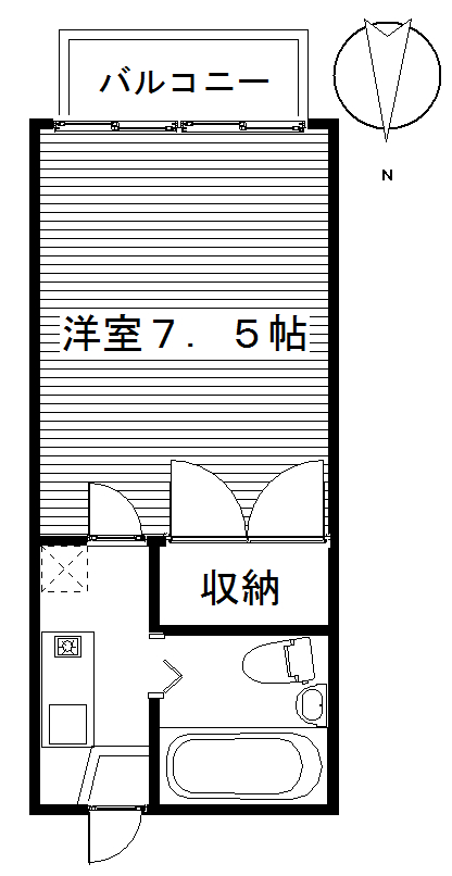 高崎市柴崎町のマンションの間取り