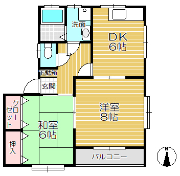 かもめハイツの間取り