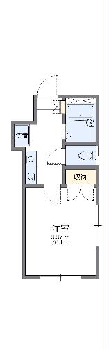 レオパレス浜乃木の間取り