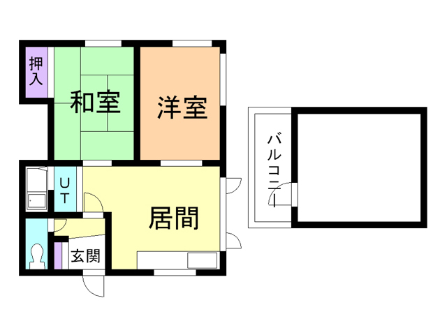 山田ハイツの間取り