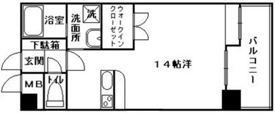 広島市南区宇品御幸のマンションの間取り