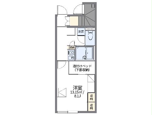 レオパレスオリーブの間取り