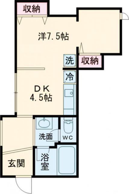 若林テラスハウスの間取り