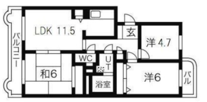 ベルヴェデーレIIの間取り