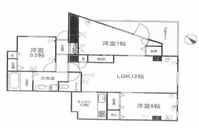 プレステージ経堂の間取り