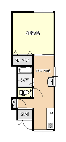 メロウ　A棟の間取り