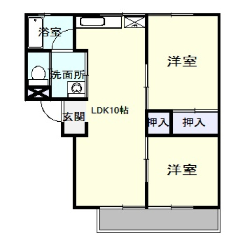 さくらハイツ大田原の間取り