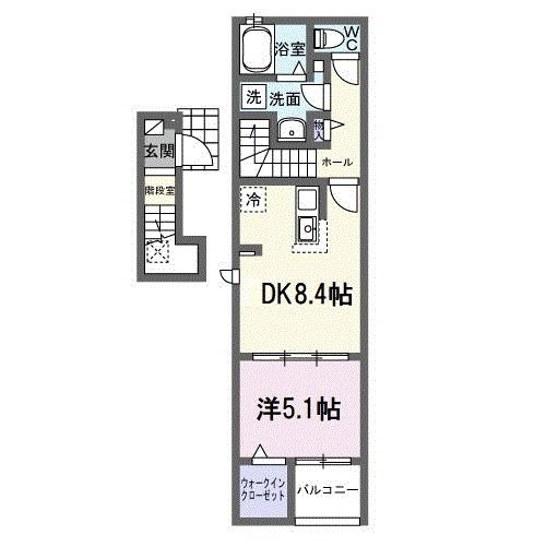 熊谷市久下のアパートの間取り