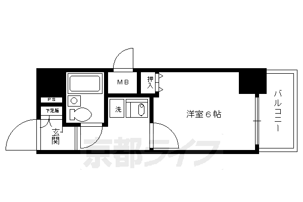 エスリード四条河原町の間取り