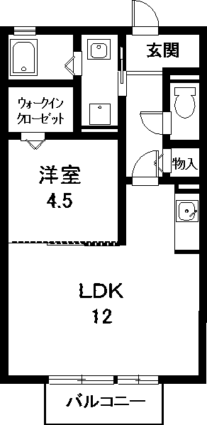 知多郡東浦町大字石浜のアパートの間取り