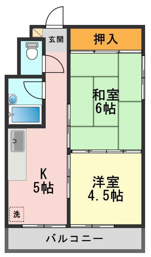 エスポワール高木の間取り