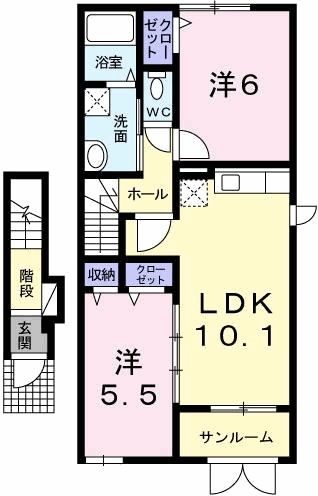 ミルローズＭの間取り