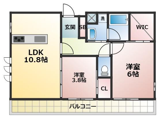 CLIVIA八幡の間取り