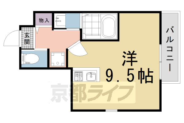 仮）フラッティ堀川北山Ａの間取り