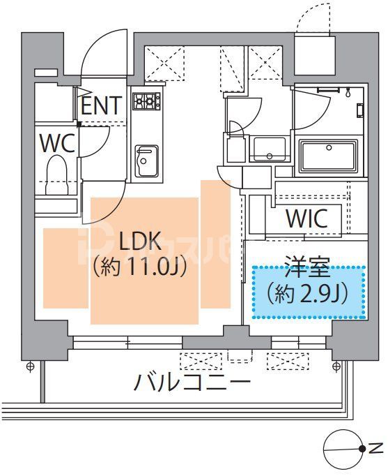 レスピール蓮根の間取り