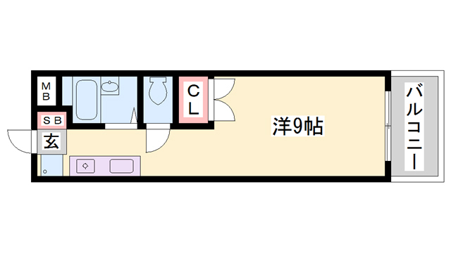 APT雄徳山の間取り