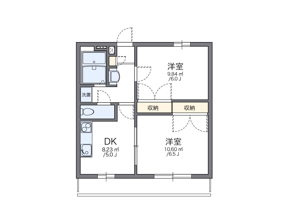 レオパレスＯＨＩIIの間取り