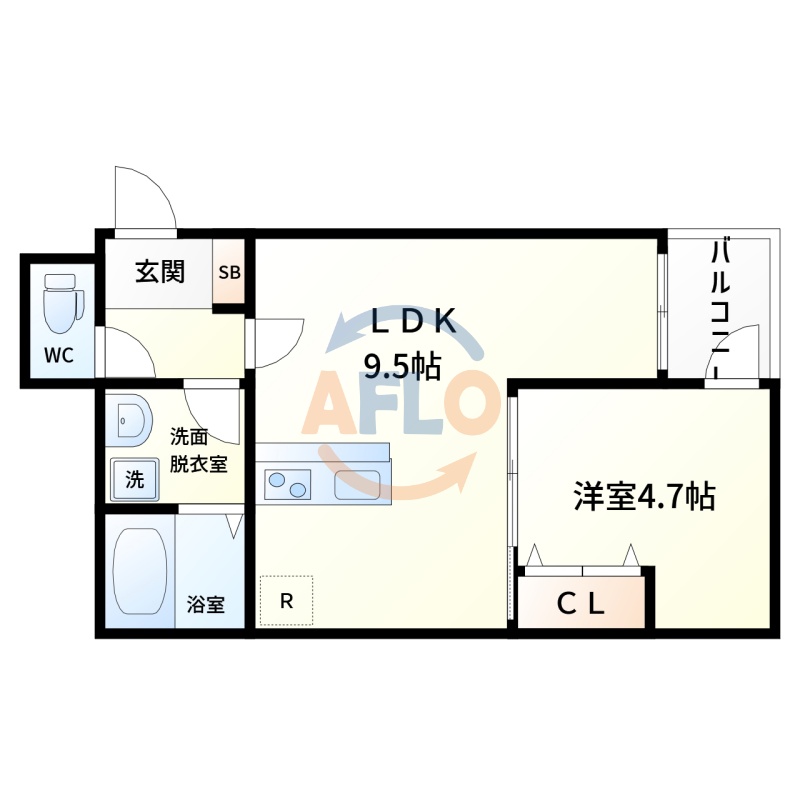 【Mew Style Apartmentsの間取り】