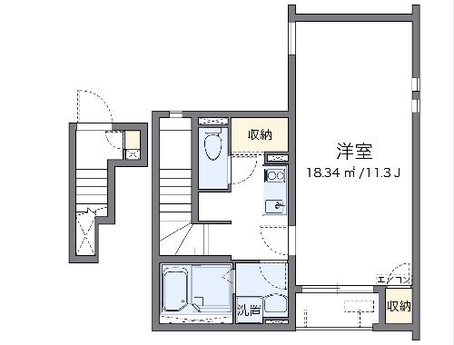 クレイノショコラーデの間取り