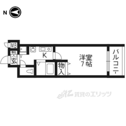 プレサンス京都四条烏丸クロスの間取り