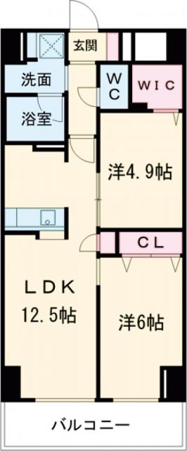 明石市樽屋町のマンションの間取り