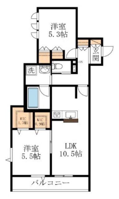 練馬区錦のマンションの間取り