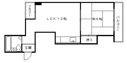 新橋ハイツの間取り