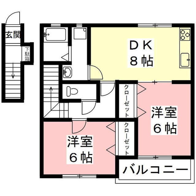 ヒルズ東島の間取り