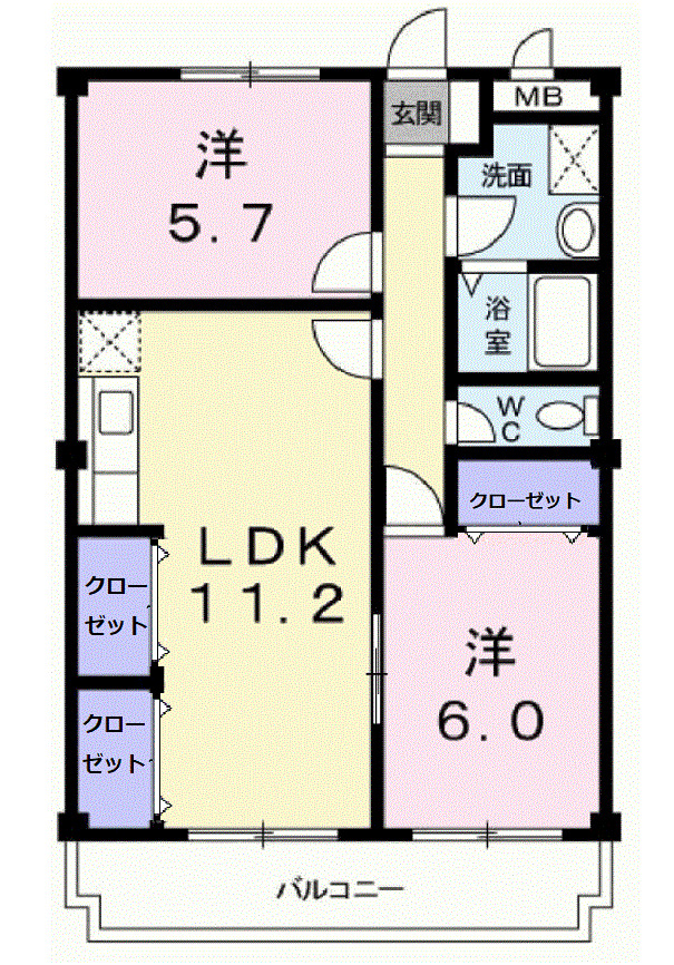 ロイヤルパレスの間取り