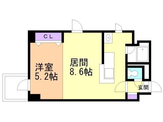 パークヒルズ大通中央の間取り