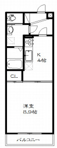 エクシード田町の間取り