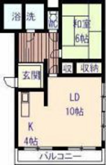 安芸郡府中町桃山のマンションの間取り