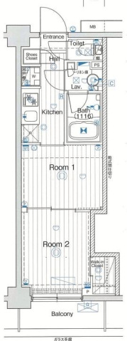 ガーラ・ヴィスタ元住吉の間取り