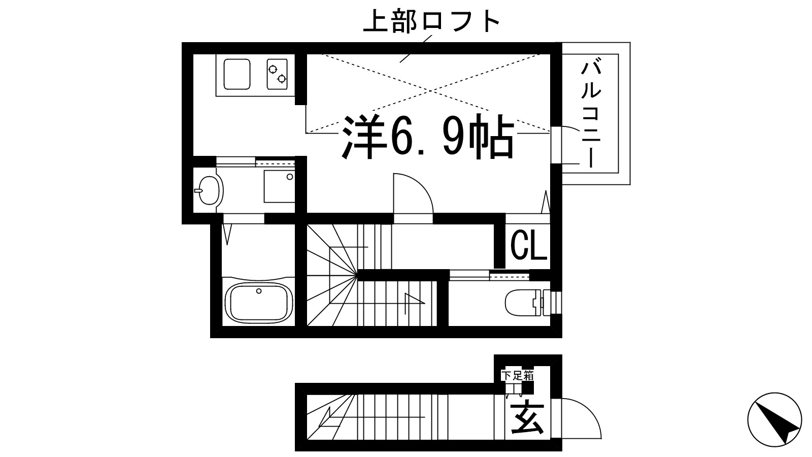 あんしん＋安倉中08-1044の間取り