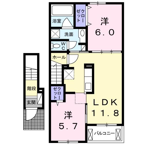 ブロマンスの間取り