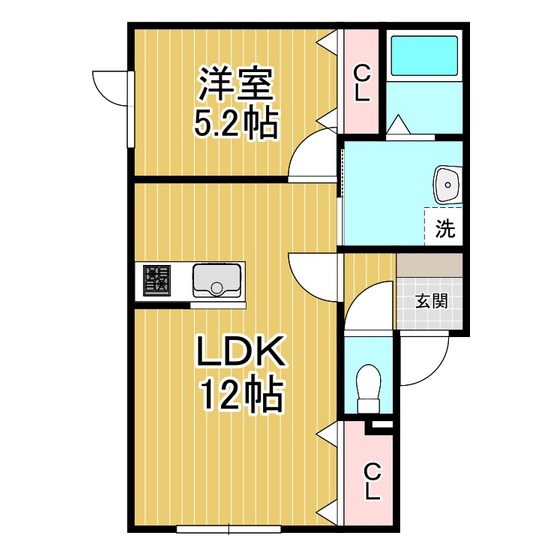 リアンハイムイブの間取り